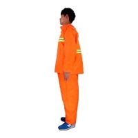 Orange Reflective Raincoat Jacket