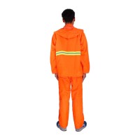 Orange Reflective Raincoat Jacket