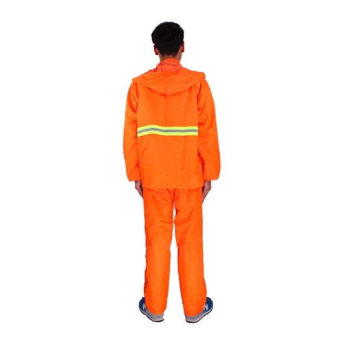 Orange Reflective Raincoat Jacket