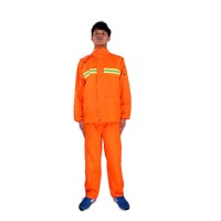 Orange Reflective Raincoat Jacket